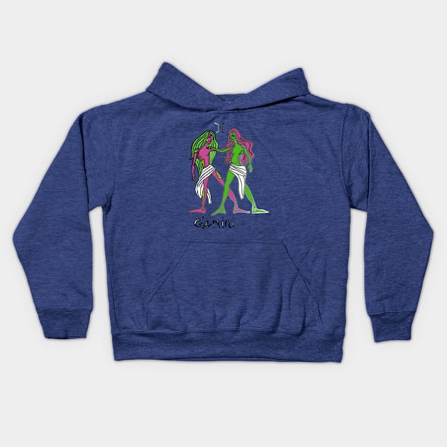 Gemini Kids Hoodie by charleyllama